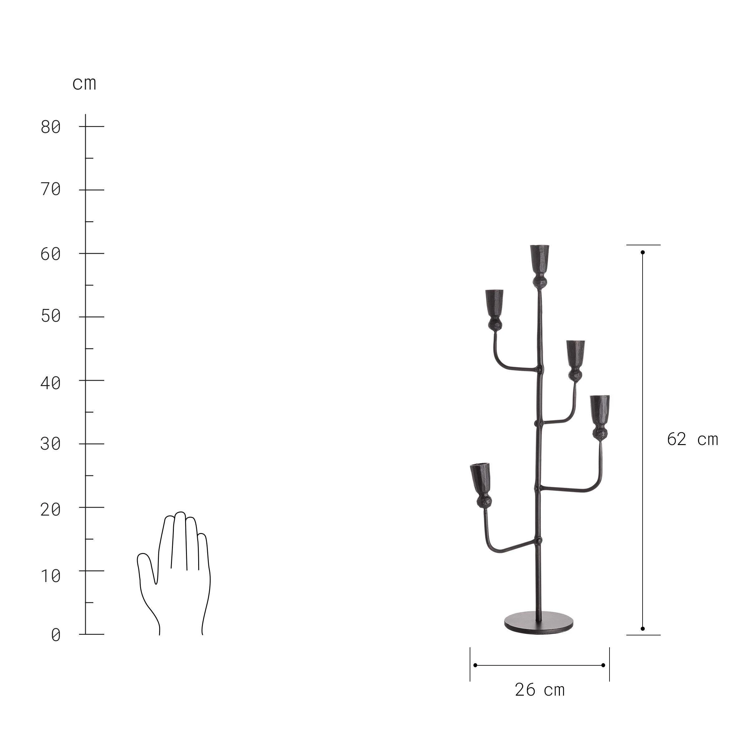 Butlers Kerzenhalter Für 5 Kerzen RUST In Braun – Bild 3