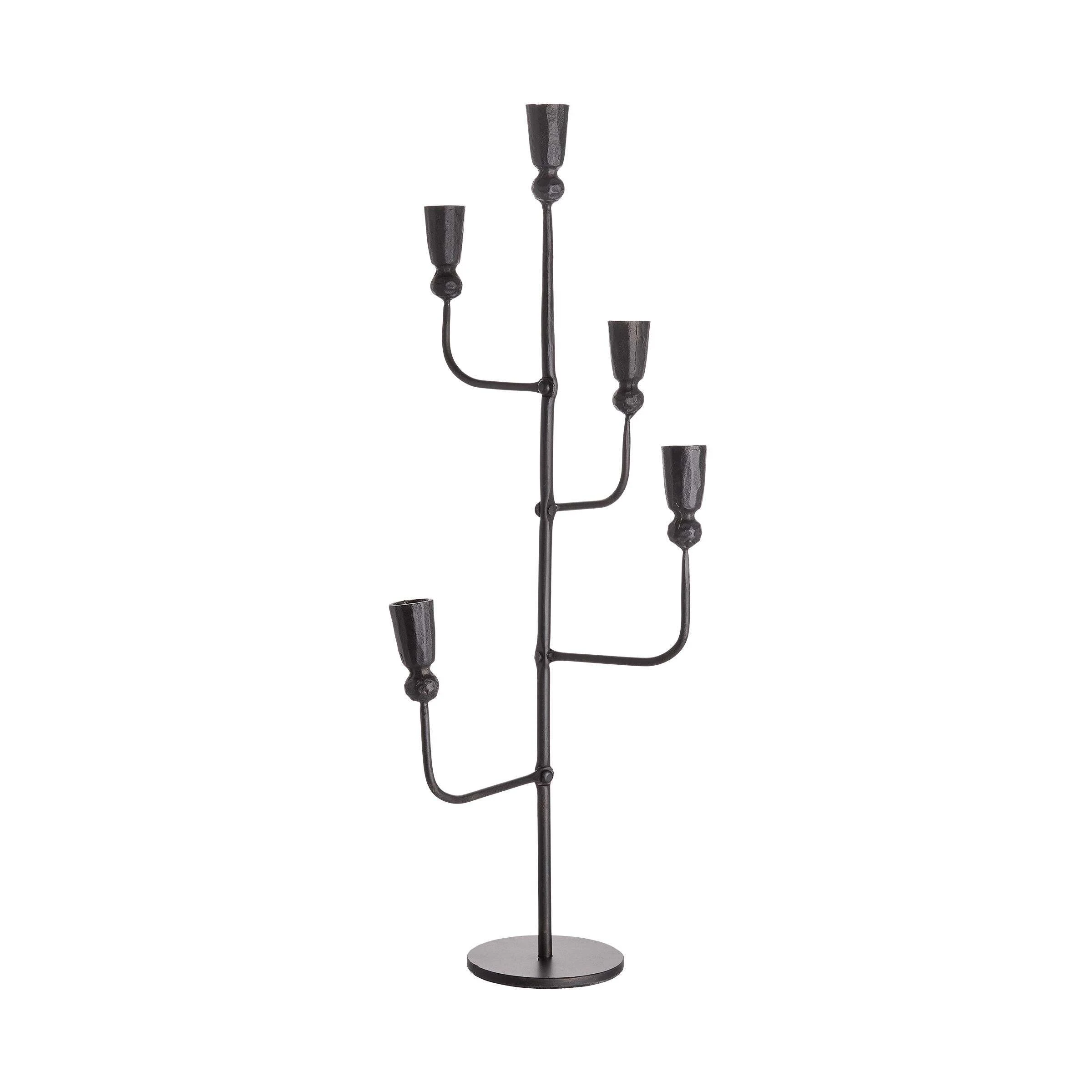 Butlers Kerzenhalter Für 5 Kerzen RUST In Braun