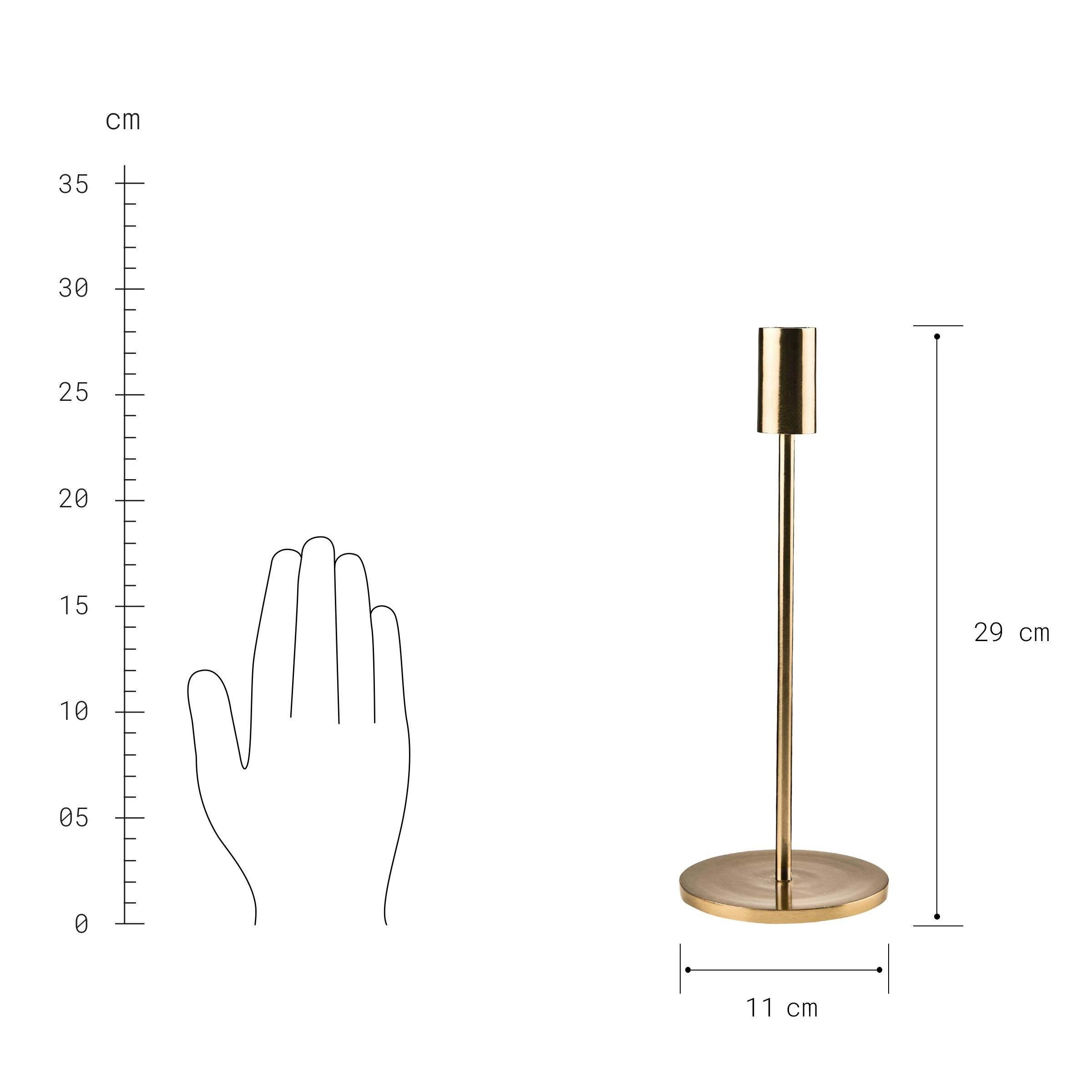 Butlers Kerzenhalter Höhe 29cm HIGHLIGHT In Gold – Bild 4