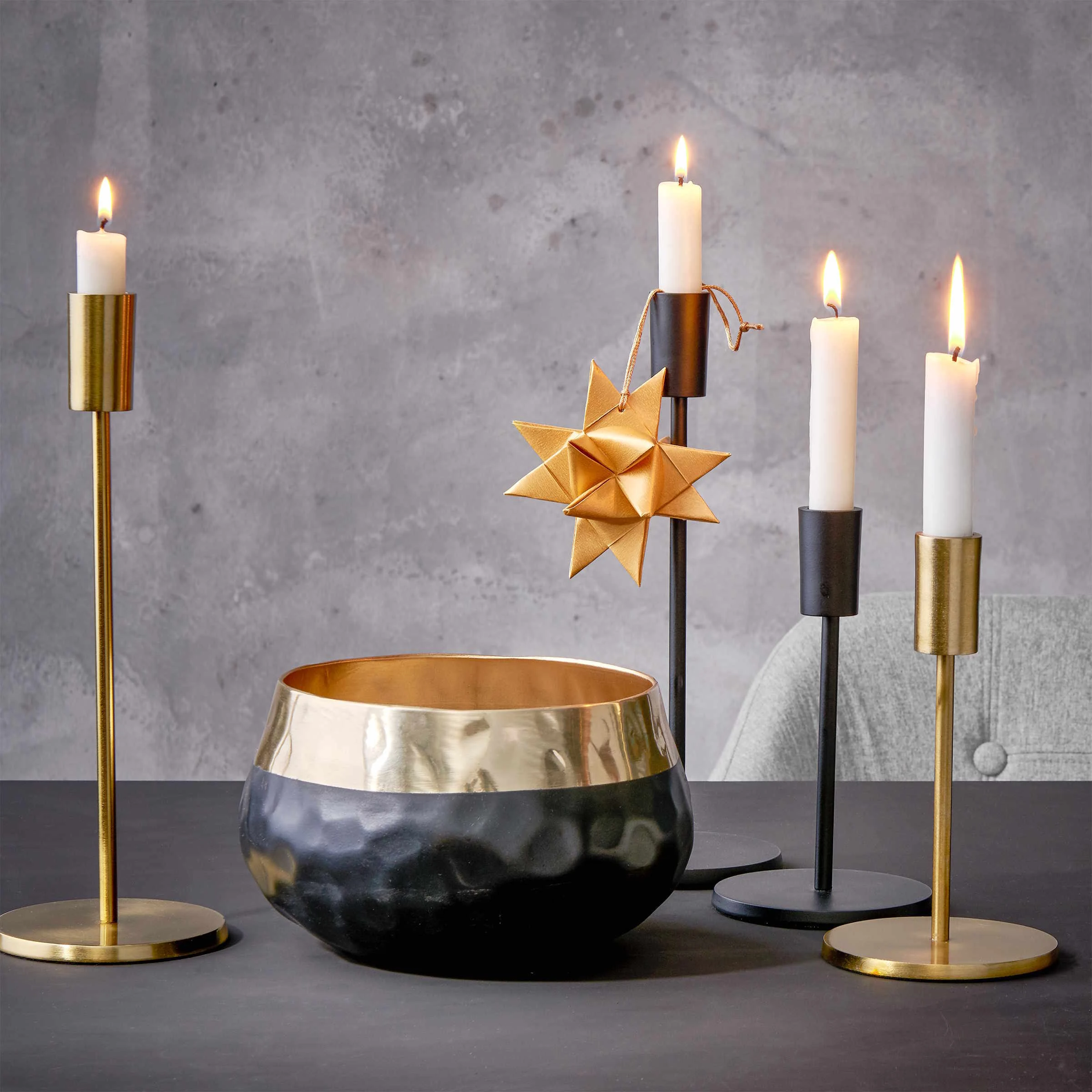 Butlers Kerzenhalter Höhe 29cm HIGHLIGHT In Gold – Bild 5