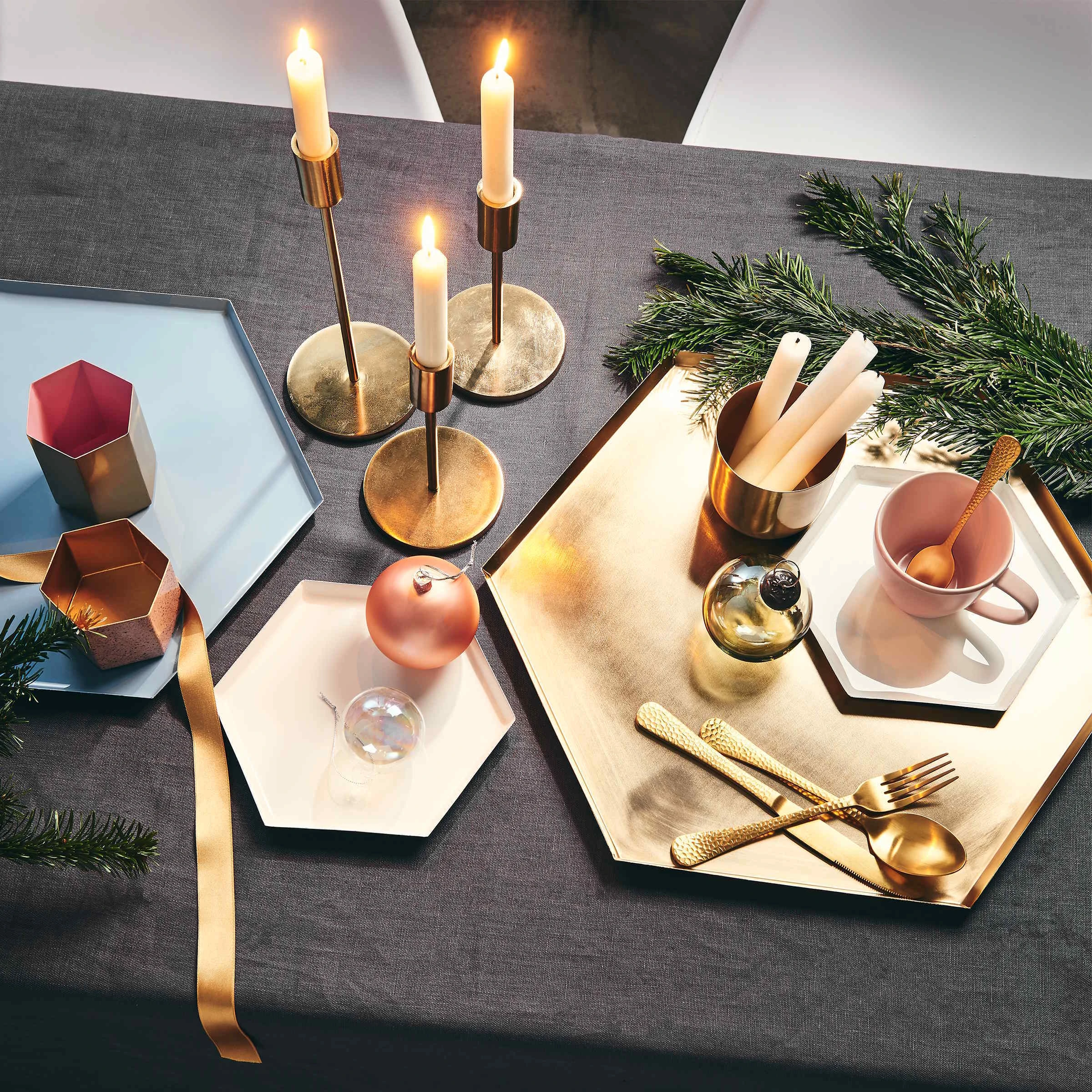 Butlers Kerzenhalter Höhe 29cm HIGHLIGHT In Gold – Bild 6