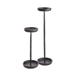 Butlers Kerzenhalter-Set 2-tlg. FAROL In Schwarz