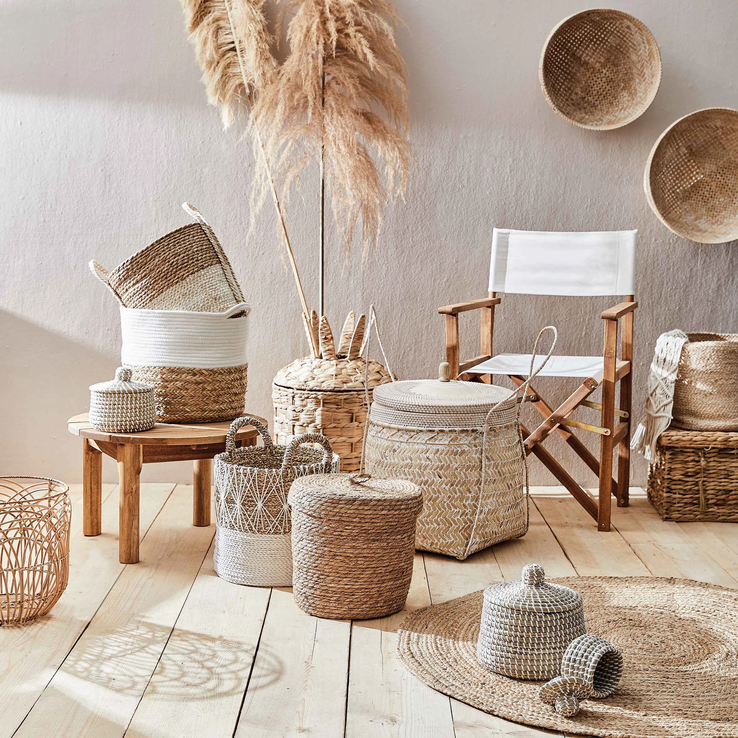 Butlers Korb Ø32cm WHITE BEACH In Natur-Weiß – Bild 2