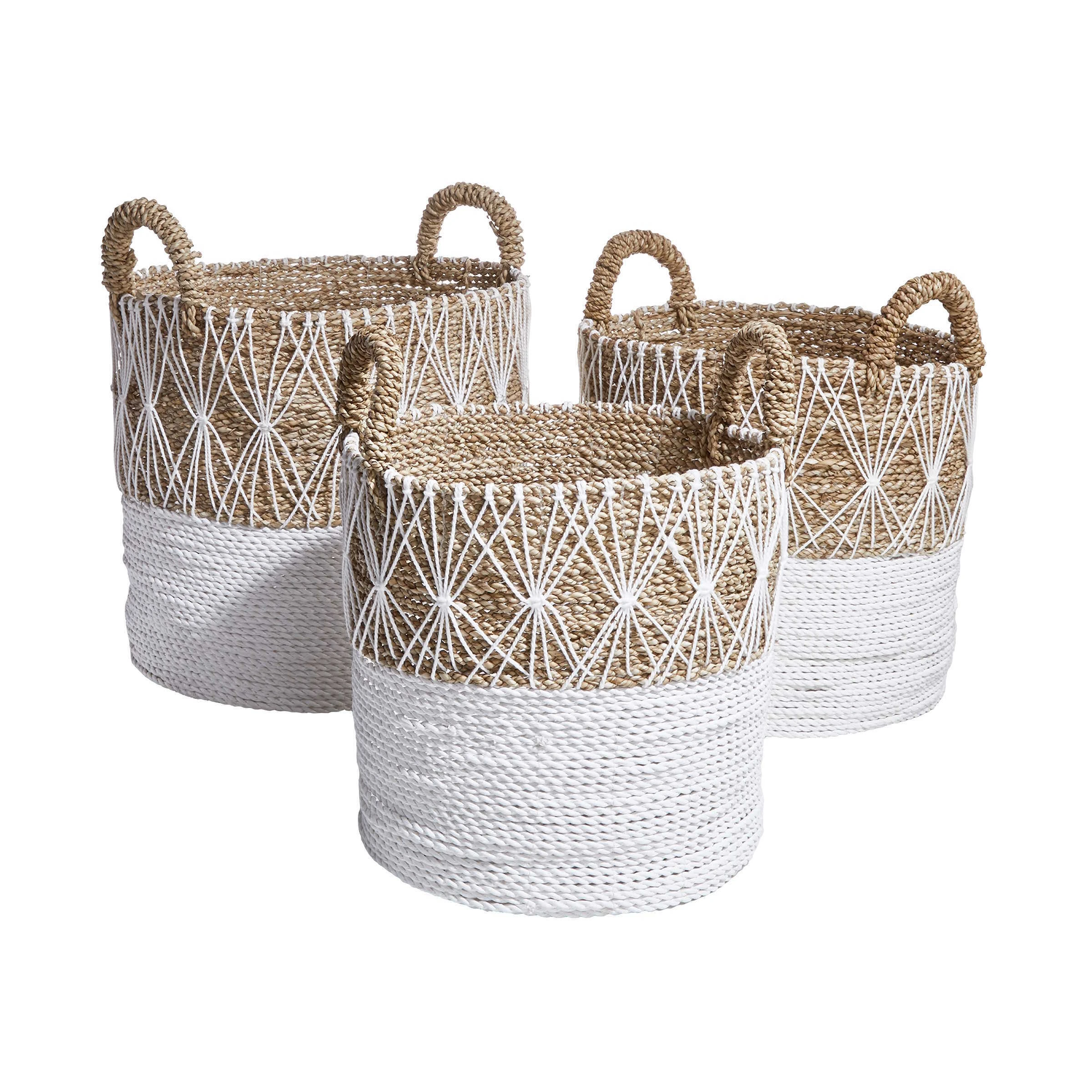 Butlers Korb Ø32cm WHITE BEACH In Natur-Weiß – Bild 5