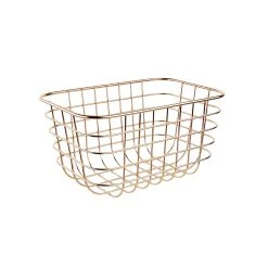 Butlers Korb Rechteckig L 25 X B 17cm OSIER In Roségold