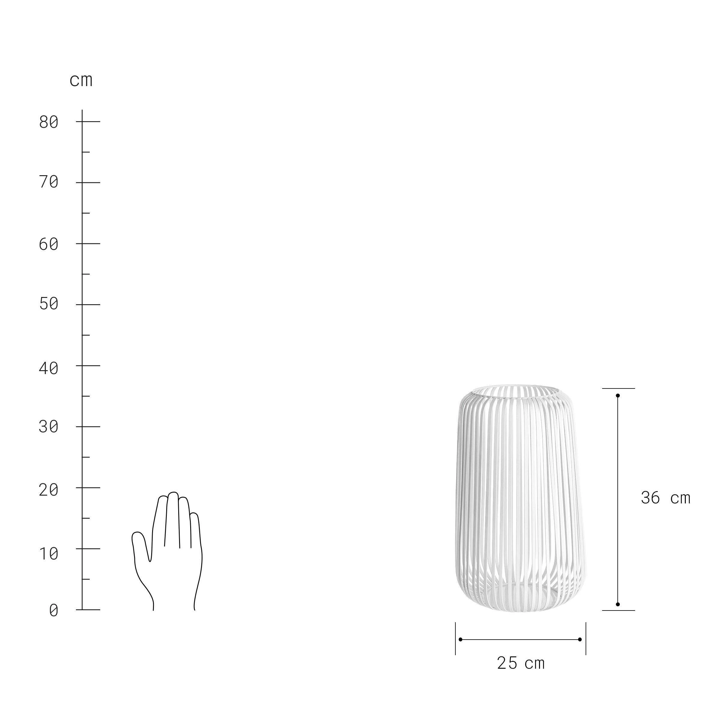 Butlers Laterne Höhe 36cm COCOON In Weiß – Bild 4