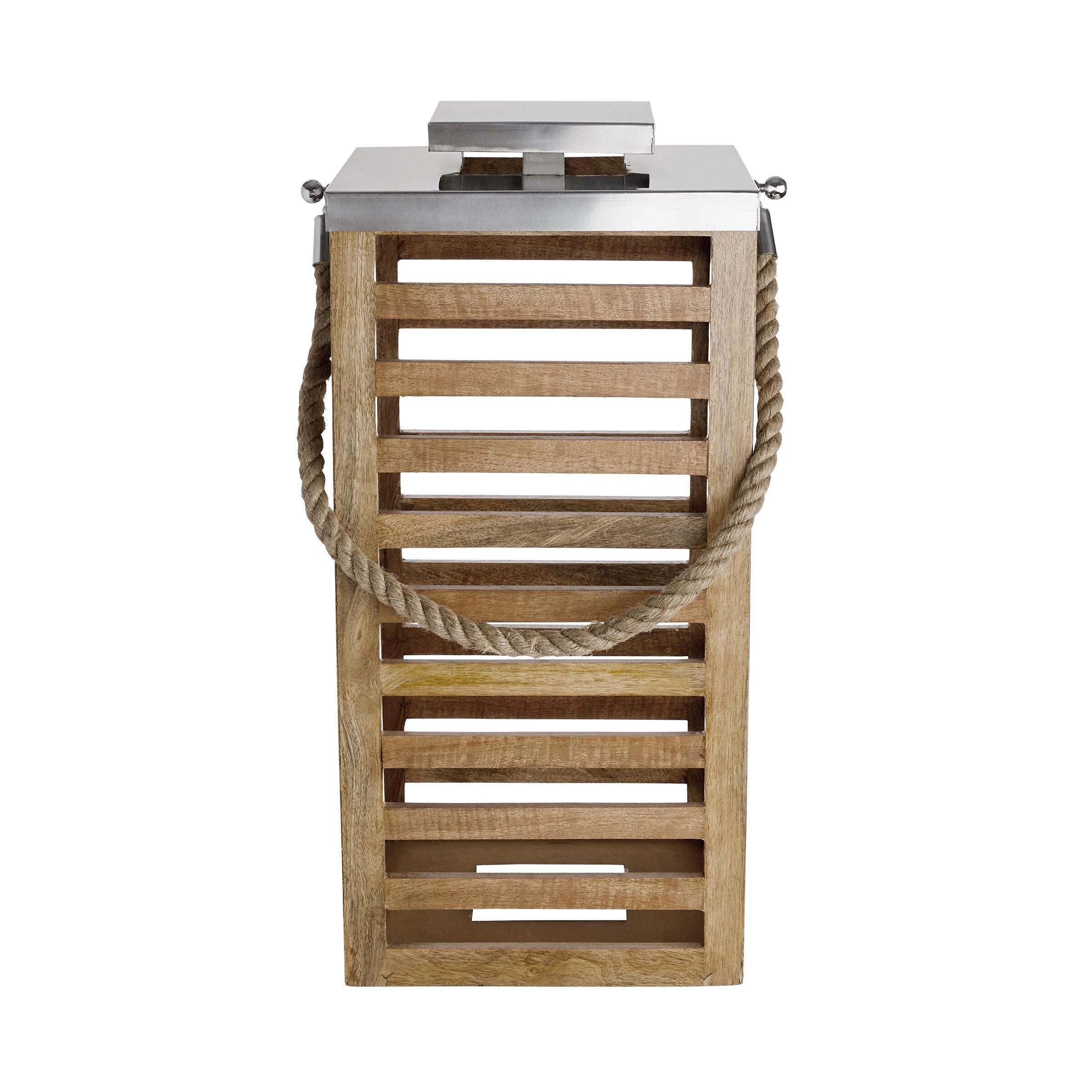 Butlers Laterne Mangoholz Höhe 65cm SHORE In Braun – Bild 5