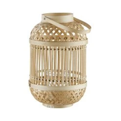 Butlers Laterne Mit Henkel H 30cm BAMBOO NIGHTS In Natur