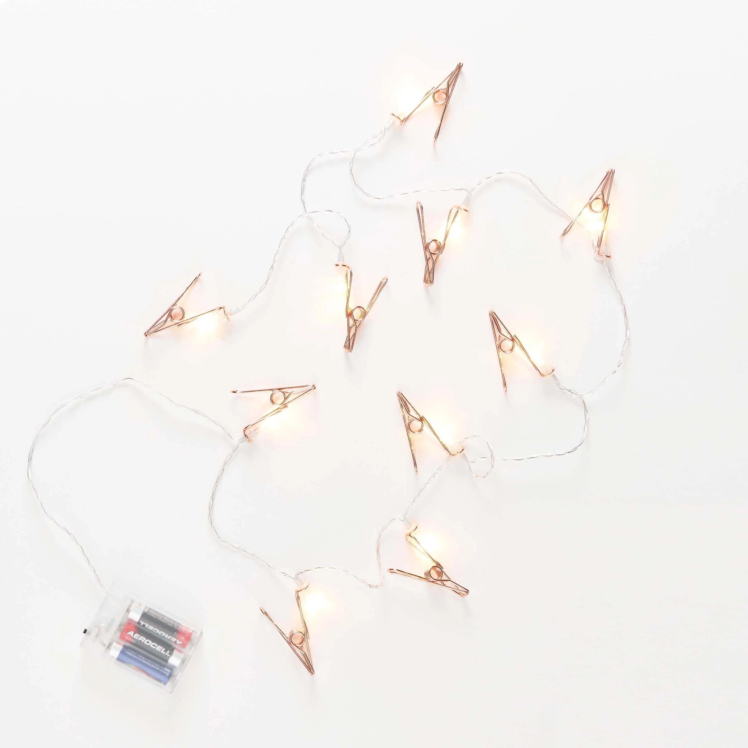 Butlers LED-Lichterkette Clips 10 Lichter Mit USB-Batteriefach CLIP COUTURE In Roségold – Bild 4