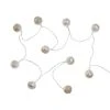 Butlers LED-Lichterkette Metallball 10 Lichter Mit USB-Batteriefach ORIENTAL LIGHTS In Silber