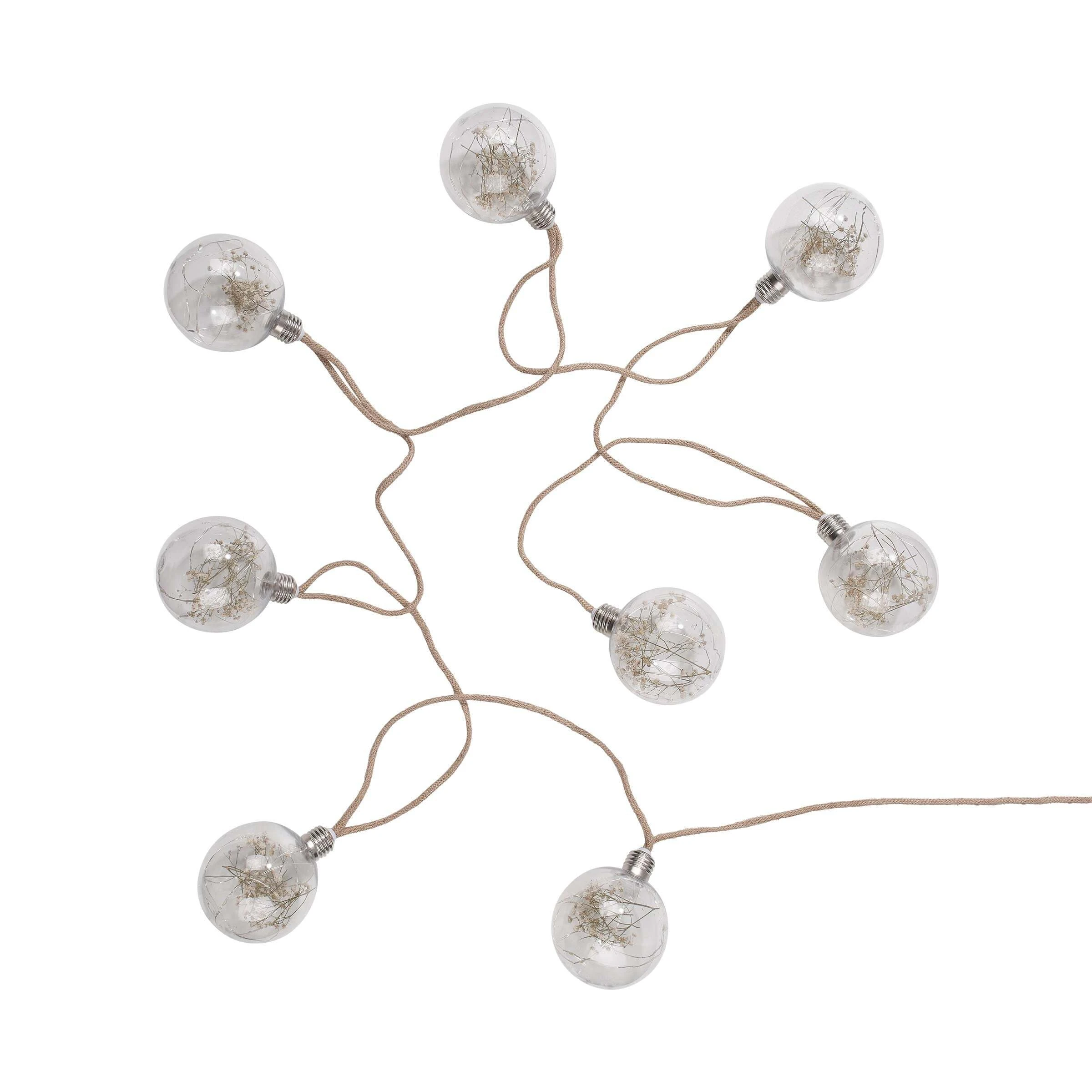 Butlers LED Lichterkette Trockenblume BULB LIGHTS In Natur – Bild 2