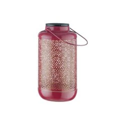 Butlers Solar-Laterne H 24cm SOLANA In Lila-Gold