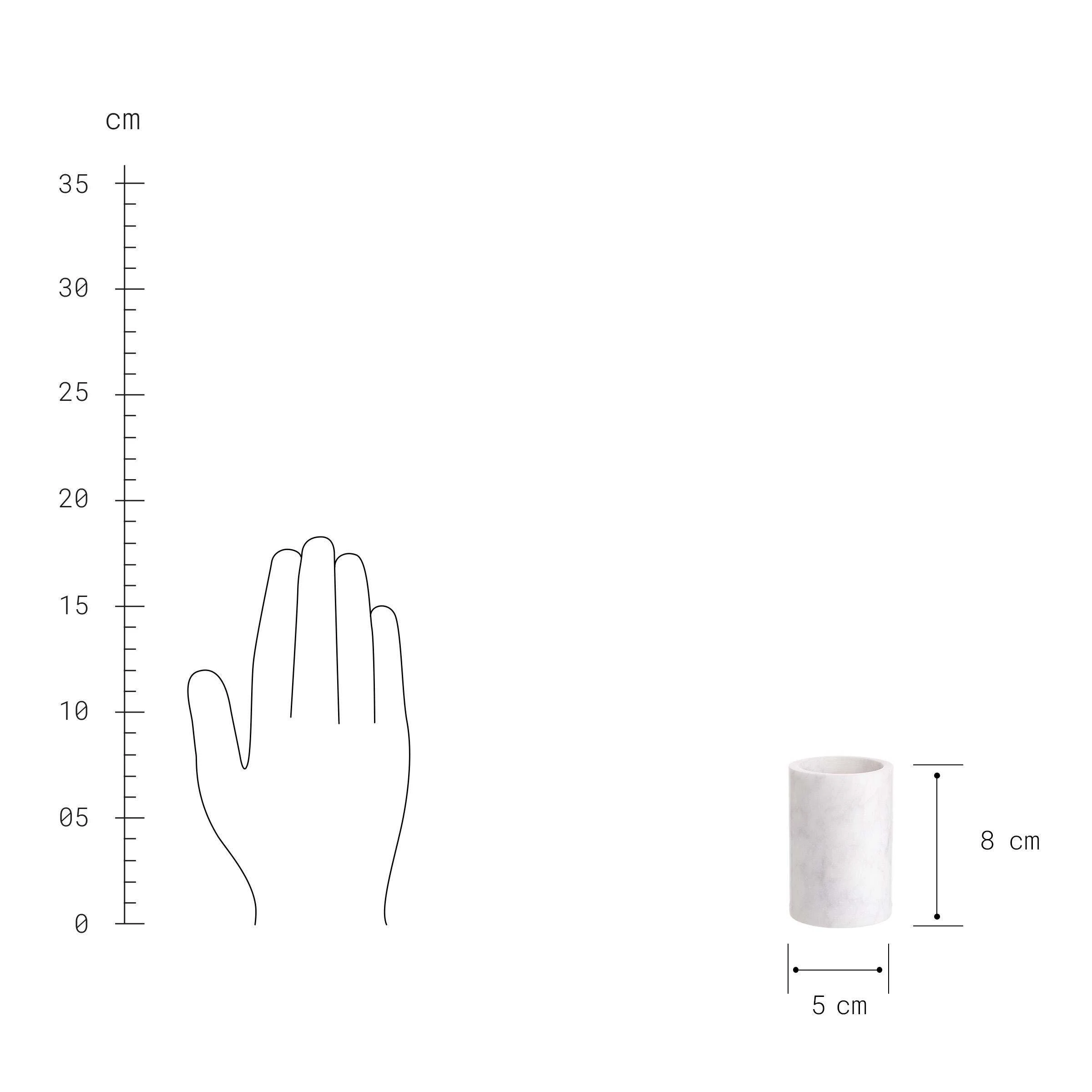 Butlers Teelichthalter-Set 3-tlg. MARBLE In Weiß – Bild 5