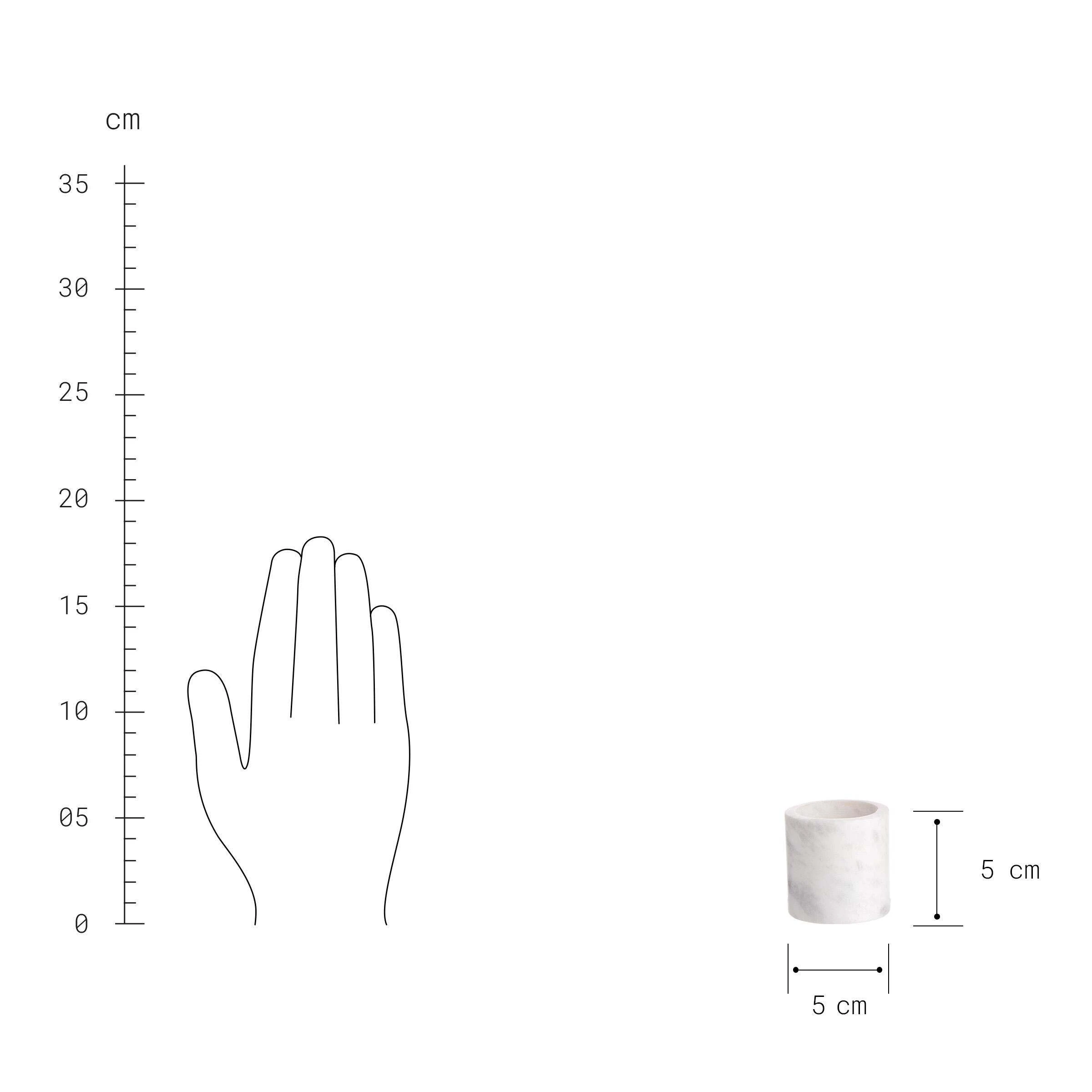 Butlers Teelichthalter-Set 3-tlg. MARBLE In Weiß – Bild 6