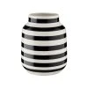 Butlers Vase Gestreift Höhe 17cm MALIKA In Schwarz-Weiß