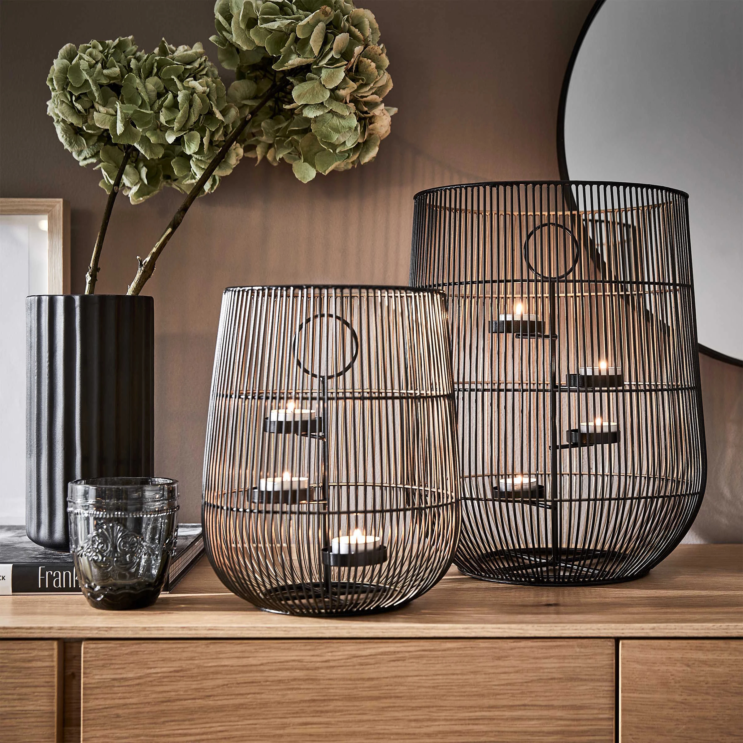 Butlers Windlicht Mit Einsatz Höhe 25cm YOKO In Schwarz – Bild 2