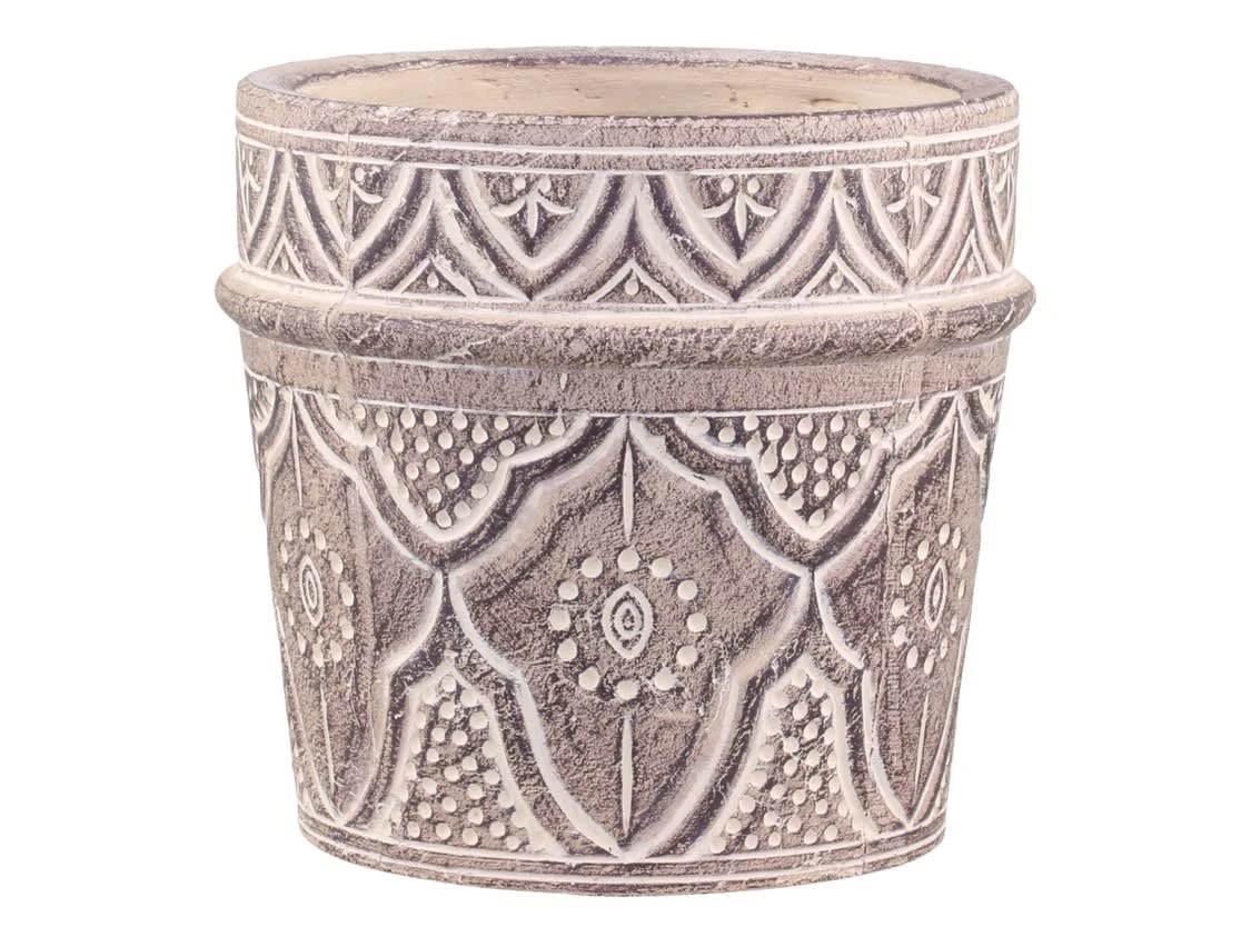 Chic Antique EVRON Blumentopf Mit Muster 18 Cm