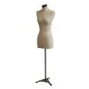 Chic Antique MANNEQUIN Aus Holz Auf Metall Fuß Mit Dekor 35x155 Cm