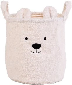 Childhome Aufbewahrungkorb TEDDY, 30 X 30 X 30 Cm, Altweiß