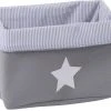 Childhome Korb Canvas, Grau, 32x20x20 Cm