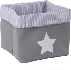 Childhome Korb Canvas, Grau, 32x32x29 Cm