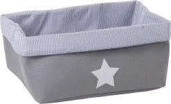 Childhome Korb Canvas, Grau, 40x30x20 Cm