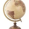 Clayre & Eef Globus In Beige/ Braun/ Gold - (B)22 X (H)33 X (T)20 Cm
