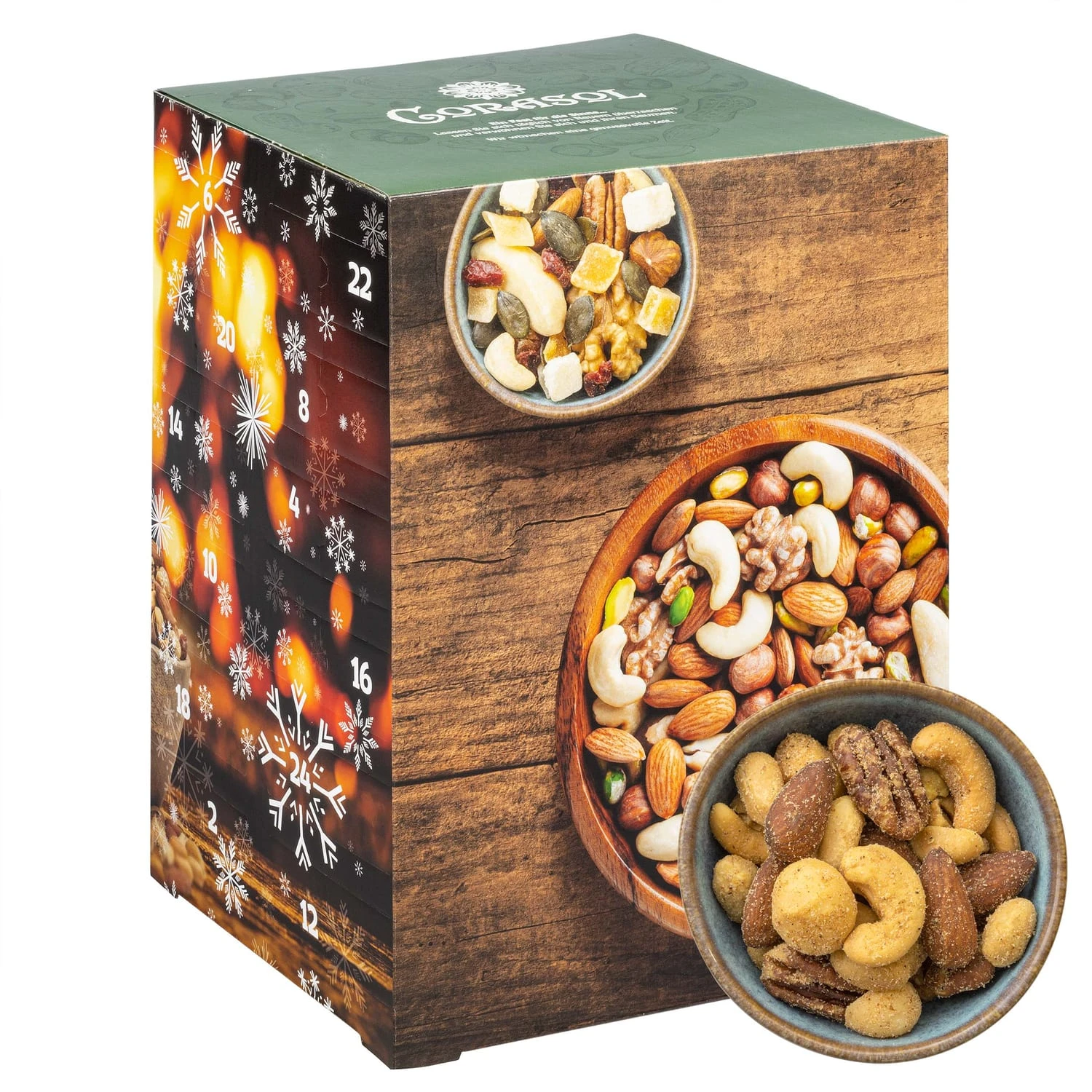 CORASOL Premium Nuss-Mix Adventskalender XL Mit 24 Nussmischungen