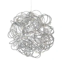 Creativ Home Deko-Kugel Mit LED In Silber