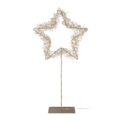 Creativ Home Deko-Stern Mit LED In Champagner
