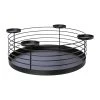 Creativ Home Kerzehalter Kranz Aus Metall In Schwarz