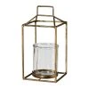 Creativ Home Windlicht Aus Metall Und Glas In Gold