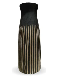 Deco Lorrie Vase "Aya" In Schwarz - (H)35,5 Cm