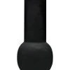 Deco Lorrie Vase "Aya" In Schwarz - (H)35 X Ø 16 Cm