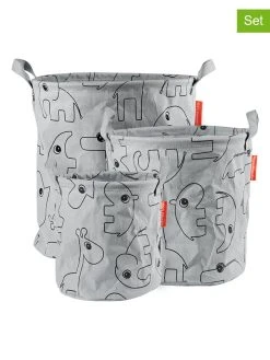Done By Deer 3er-Set: Aufbewahrungskörbe In Grau