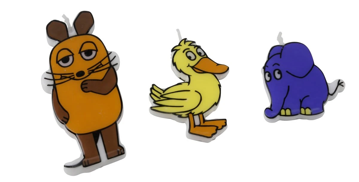 Dr. Oetker 3D Motiv-Kerzen DieMaus, 3.tlg