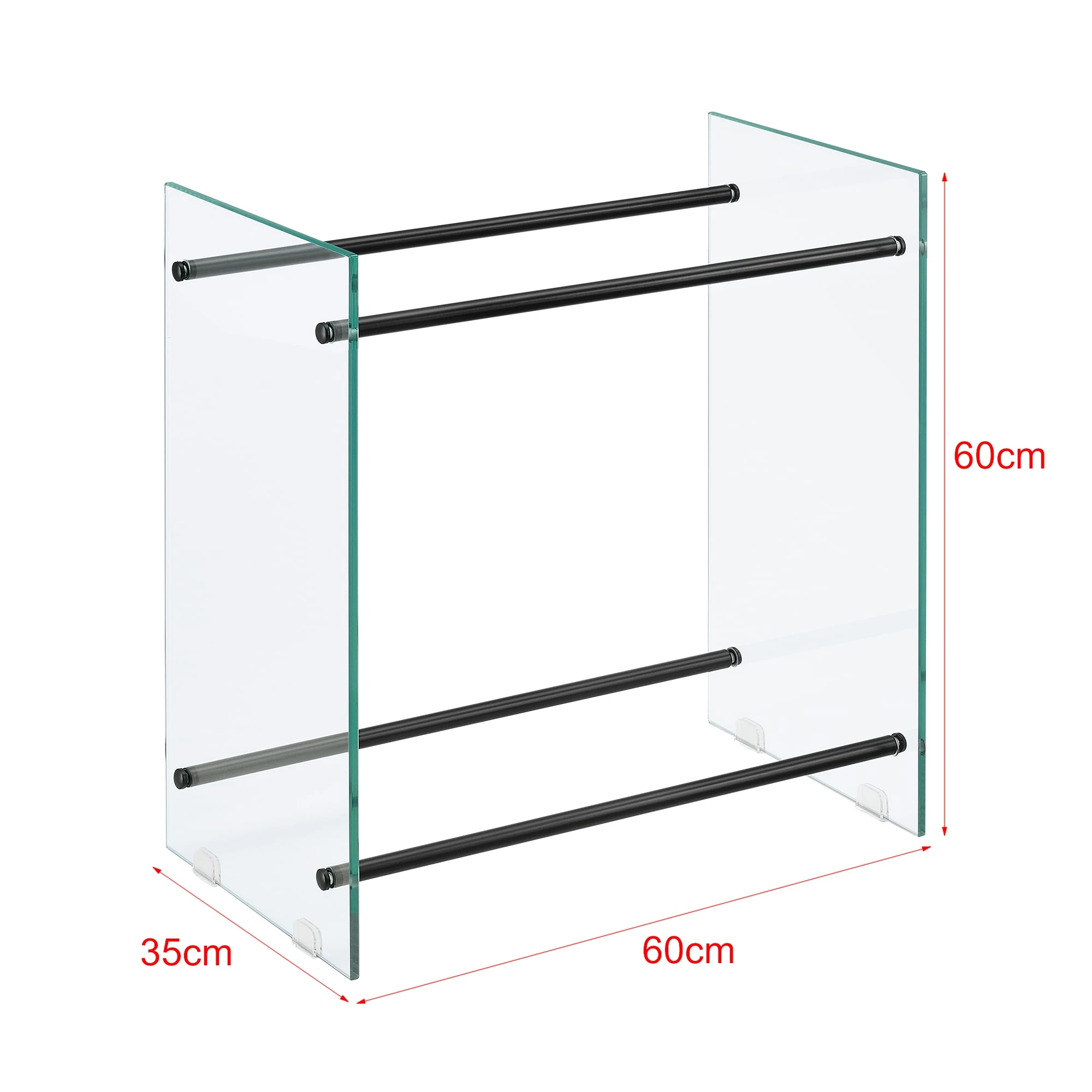 En.casa Kaminholzregal Oshawa In Schwarz (B)60cm (H)60cm – Bild 6