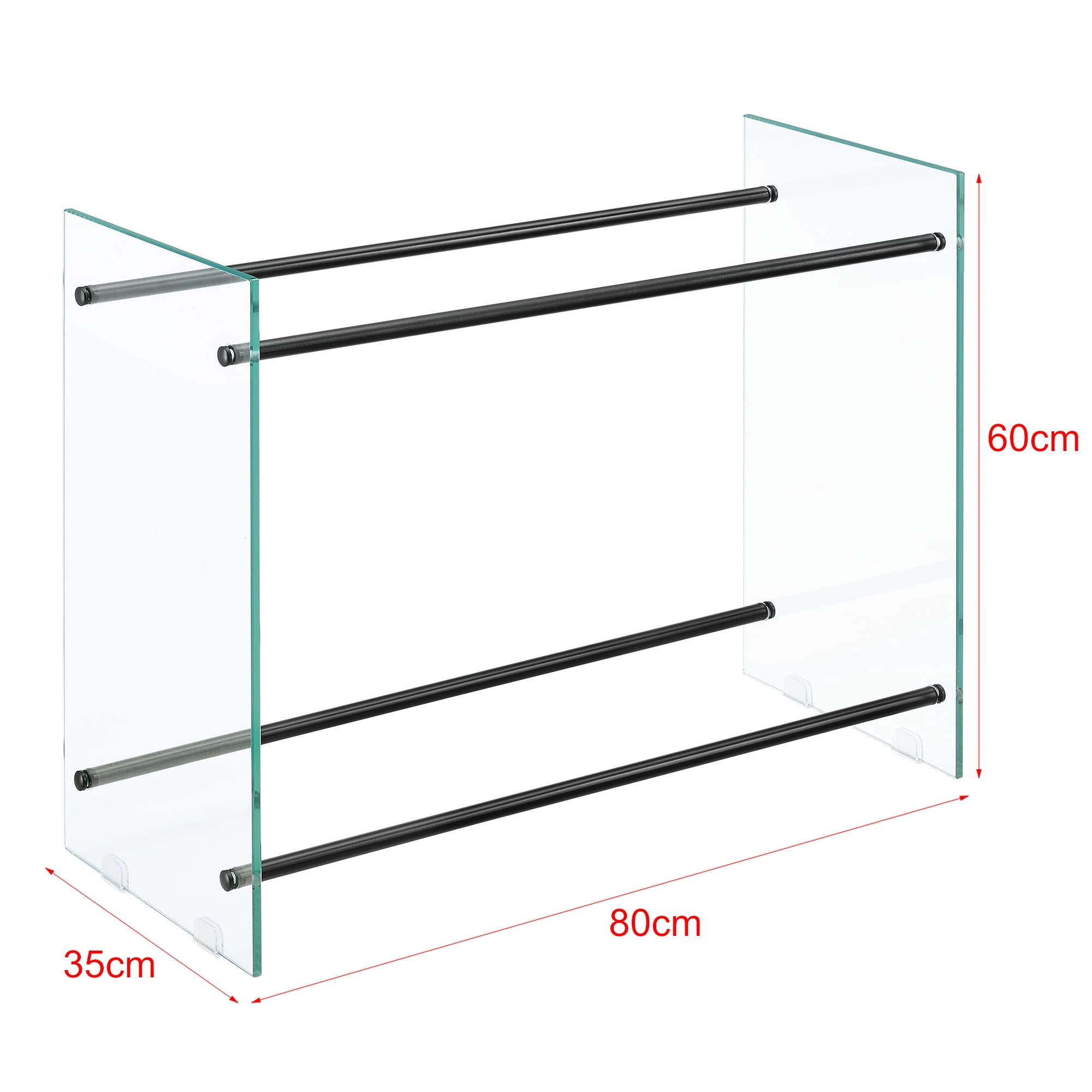 En.casa Kaminholzregal Oshawa In Schwarz (B)80cm (H)60cm – Bild 6