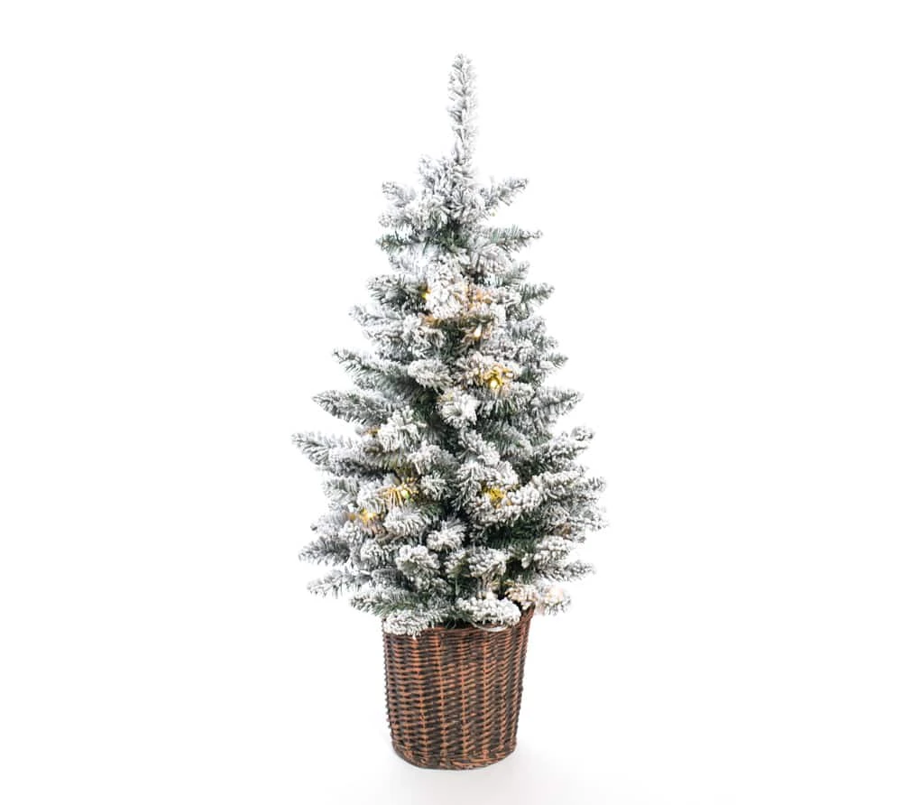 Evergreen Weihnachtsbaum Kiefer Frost In Weiß - 51x51x90cm – Bild 2