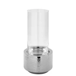 Fink Stumpenhalter "Nossa" In Silber - H. 9 Cm - D. 12 Cm