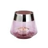 Fink Teelichthalter "Jona" In Hellrosa - H. 13 Cm - D. 15 Cm