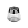 Fink Teelichthalter "Jona" In Transparent - H. 13 Cm - D. 15 Cm
