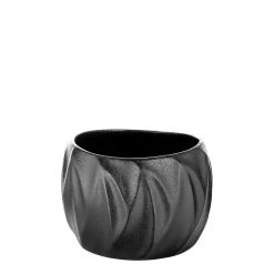 Fink Übertopf "Dalia" In Schwarz - H. 15 Cm - D. 20 Cm