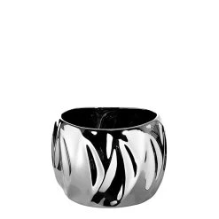 Fink Übertopf "Dalia" In Silber - H. 15 Cm - D. 20 Cm