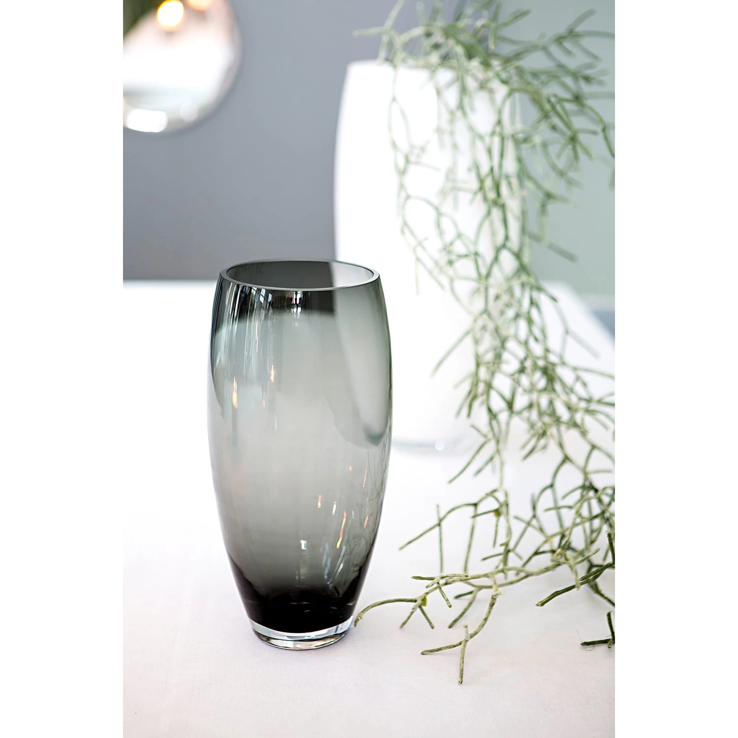 Fink Vase "Africa" In Grau - H. 28 Cm - D. 14 Cm – Bild 2