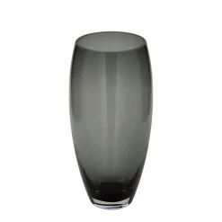 Fink Vase "Africa" In Grau - H. 28 Cm - D. 14 Cm