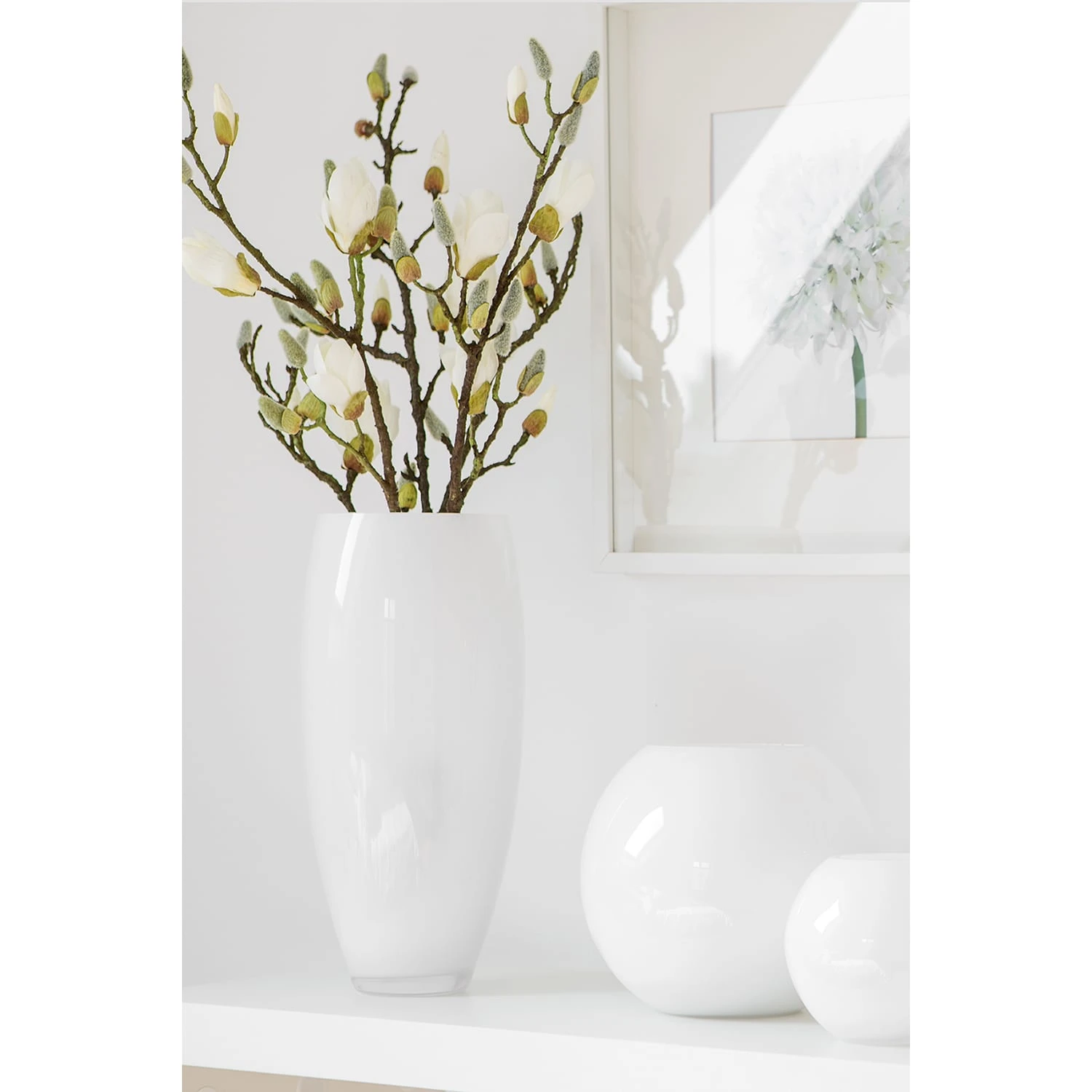 Fink Vase "Africa" In Weiß - H. 40 Cm - D. 21 Cm – Bild 2