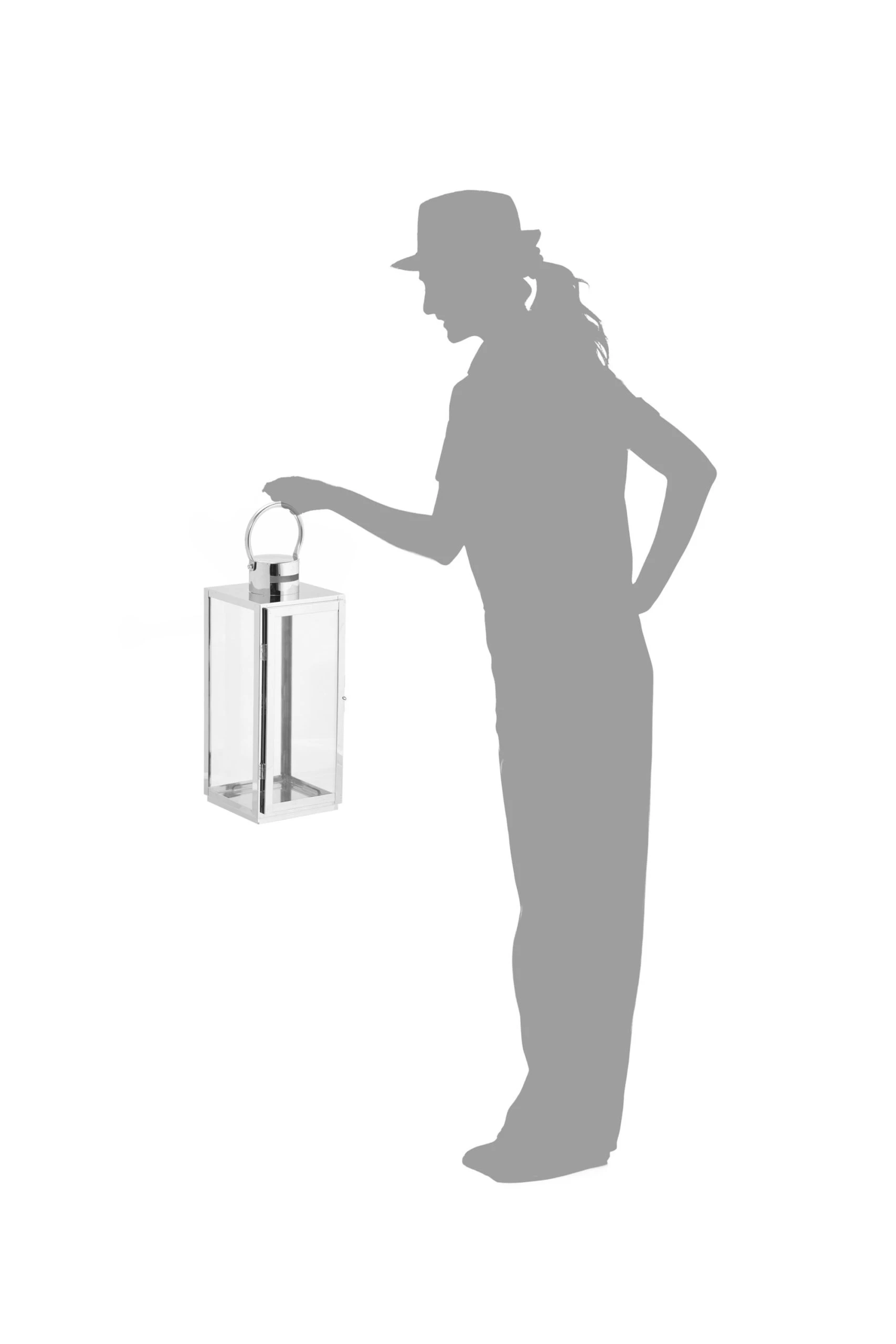 Gartenfreude Edelstahl Lampe In Silber Ohne LED – Bild 4