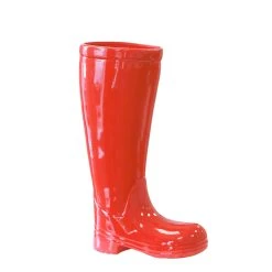 Gilde Schirmständer "Stiefel" In Rot - H. 45 Cm - B. 26 Cm