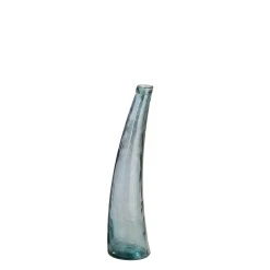Gilde Vase "Corno" In Blau - H. 80 Cm - D. 20 Cm